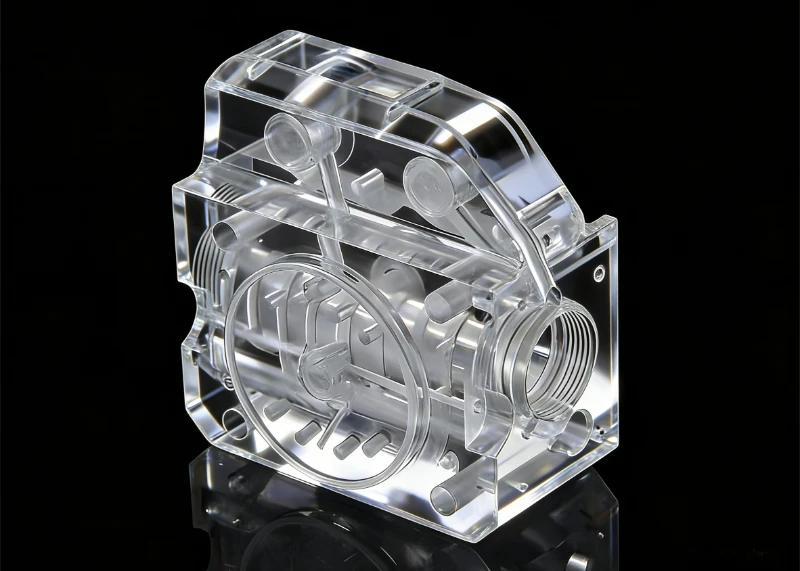 Pi&egrave;ce m&eacute;canique en plastique d'usinage CNC acrylique